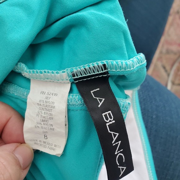 La Blanca | Swim | La Blanca Island Goddess Twist Shirred One Piece  Swimsuit 8 Blue Adjustable Stra | Poshmark